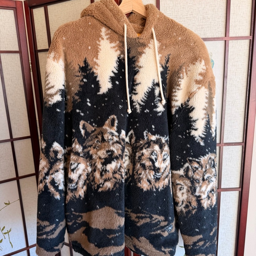 KITH Merrick Wolves Sherpa Hoodie